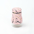 Pink matte outdoor camping spice jar bottle bottle glass container glass beads milk with lid